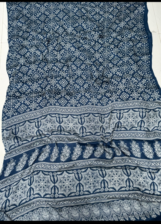 BLUE PATOLA SAREE